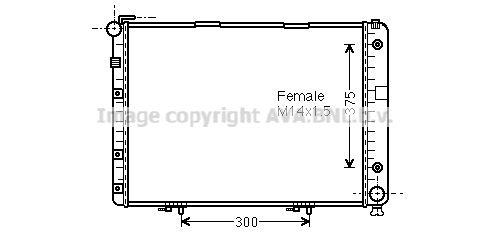 AVA QUALITY COOLING Радиатор, охлаждение двигателя MS2154